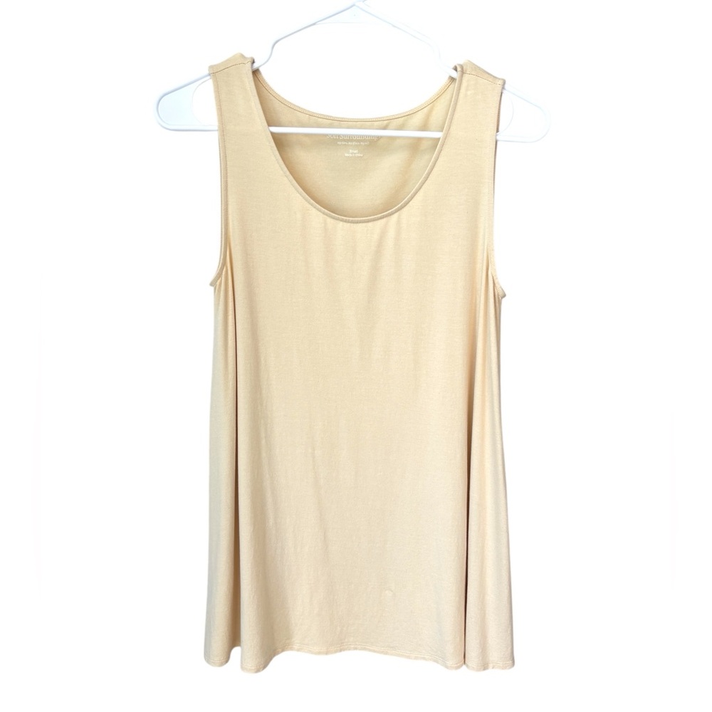 Soft Surroundings Butter Yellow Tank Top Women’s Size Small Summer Capsule